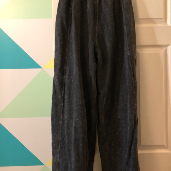 Wide leg denim look pants - Picture 2 of 7